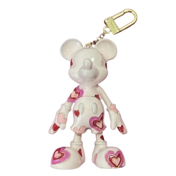 DISNEY BAUBLEBAR Mickey Mouse Bag Enamel Charm HEARTS #78 (Final price $88) - Picture 11 of 13